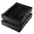 thumbnail image 1 of Under Bed Shoe Storage Organizer - 32 Compartments, Set of 2 - Large Capacity Foldable Shoe Rack with Clear Window, Breathable Non-Woven Fabric, Black, 1 of 7
