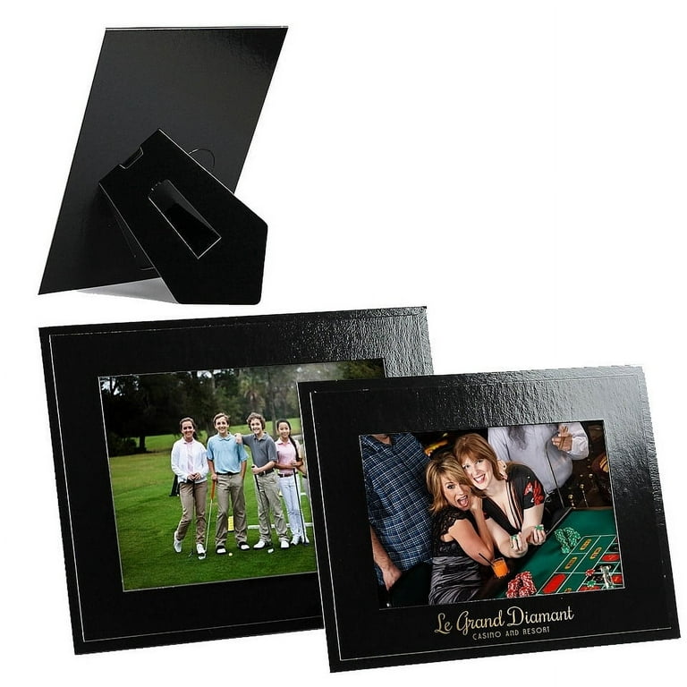 Cardboard Picture Frames 4x6 Black (25 Pack)
