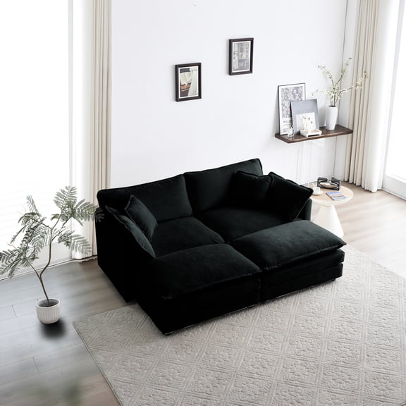 Sturdy & Breathable - Create Your Own Home Theater with a Comfortable 4 - Piece Sectional Sofa