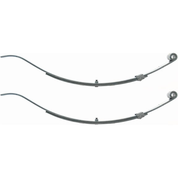 Sturdy Built Trailer Leaf Spring 24 1/2 inch Slipper Style 2 Leaf 1000lb Capacity - Set of 2