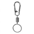 thumbnail image 1 of Sturdy Carabiner Key Chain Key Ring Key Chain Spring Key Chain Business Waist Key Chain, Silver, 1 of 6