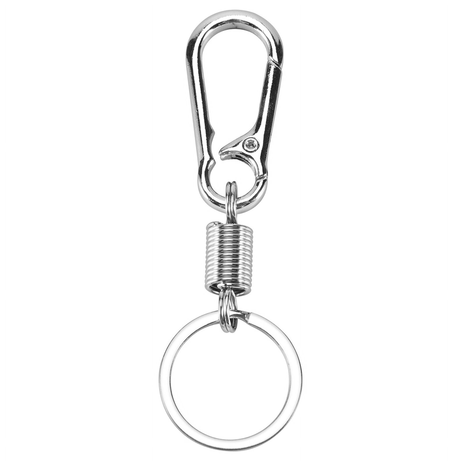 Outdoor Everyday Carry Carabiner Keychain, 11x3cm, 37g, Silver