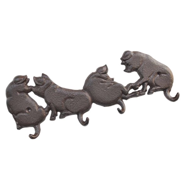 Sturdy Cast Iron Construction 4 Pork Hook for Daily Use in Outdoor and Indoor Spaces