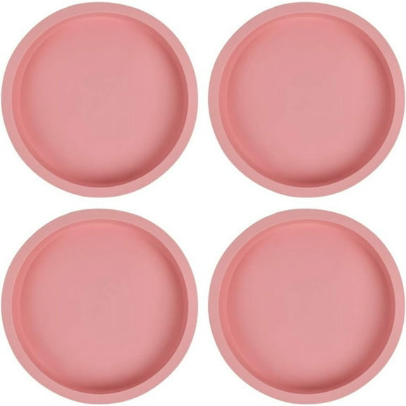 Sturdy Ceramic Material & Easy Clean Non-Stick Silicone Bakeware Mold Set, Heat Resistant & Freezer Safe for Cakes, Desserts, Cheesecake, Layer Cakes, Rainbow Cakes,