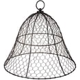 thumbnail image 1 of Sturdy Chicken Wire Cloche Plant Protector Cover | Sturdy Metal Cage Garden Protection for Your Plants & Seedlings | 16" in Diameter x 12-1/2" H - Black, 1 of 16