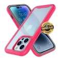 thumbnail image 1 of Sturdy Clear Case for iPhone 14 2022, EBIZCITY Full Body Heavy Duty Protection Tempered Glass Screen Protector Shockproof Rugged Case Cover -Rose, 1 of 9
