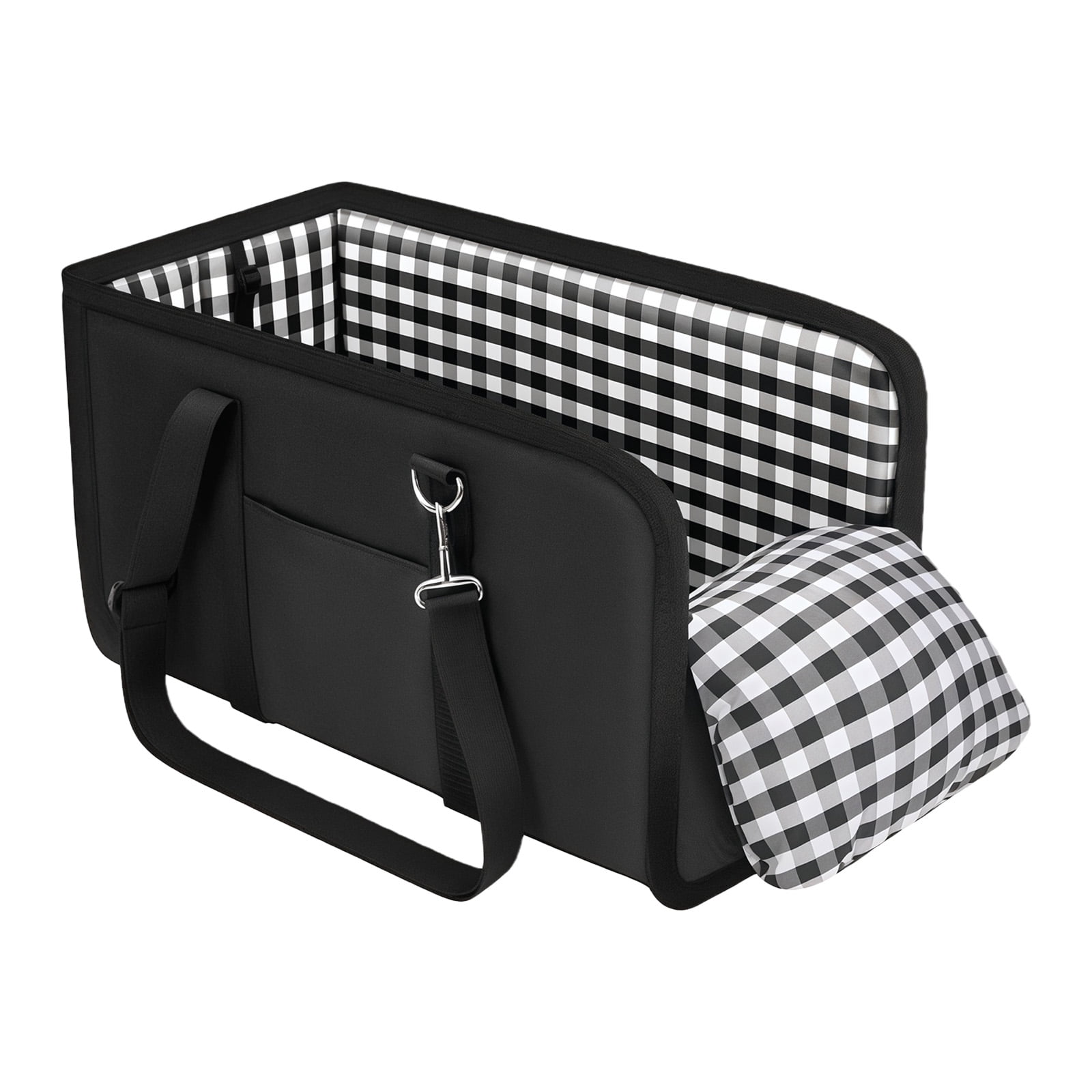 Sturdy Console Dog Car Seat For Small Breeds With Slip Resistant Base And Headrest