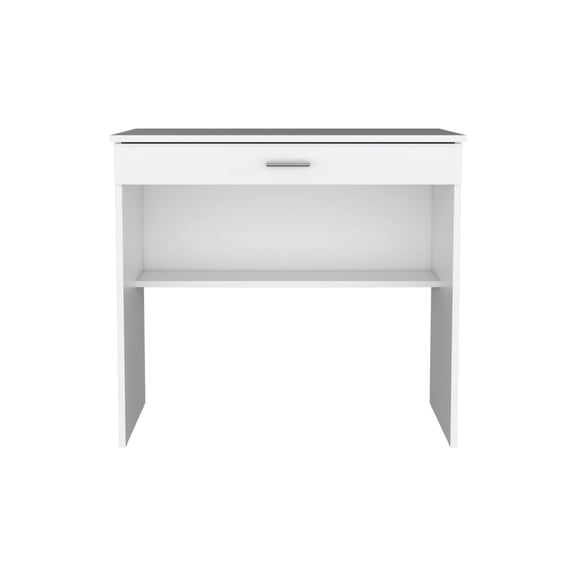Sturdy Construction & White Finish - Desk for Home and Professional Spaces