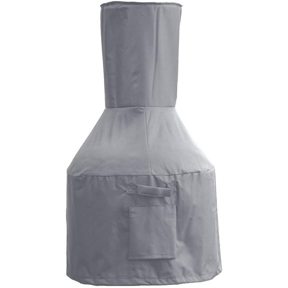 Sturdy Covers Chiminea Defender - Durable, Weather-Proof Chiminea Fire Pit Cover (Grey)