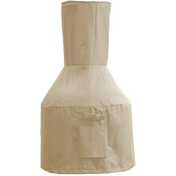Sturdy Covers Chiminea Defender - Durable, Weather-Proof Chiminea Fire Pit Cover (Tan)