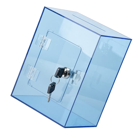 Sturdy Cube Designs Clear Piggy Banks For Kids Adults Secure Money Collector Box Including Access Key Money Saving Box