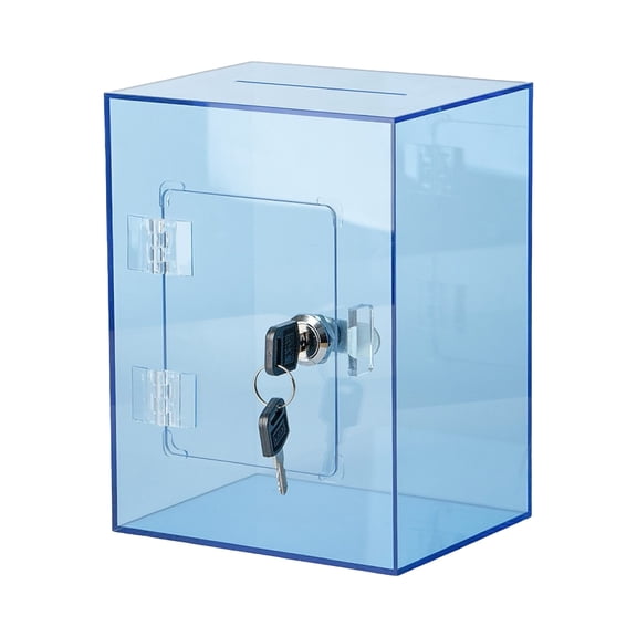 Sturdy Cube Designs Clear Piggy Banks For Kids Adults Secure Money Collector Box Including Access Key Money Saving Box