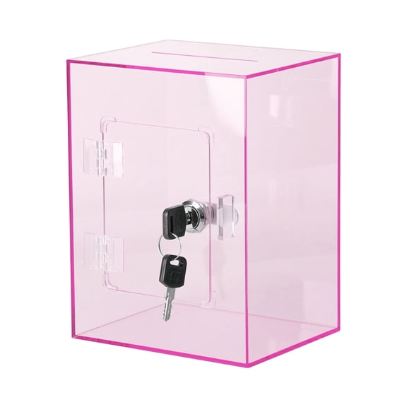 Sturdy Cube Designs Clear Piggy Banks For Kids Adults Secure Money Collector Box Including Access Key Money Saving Box