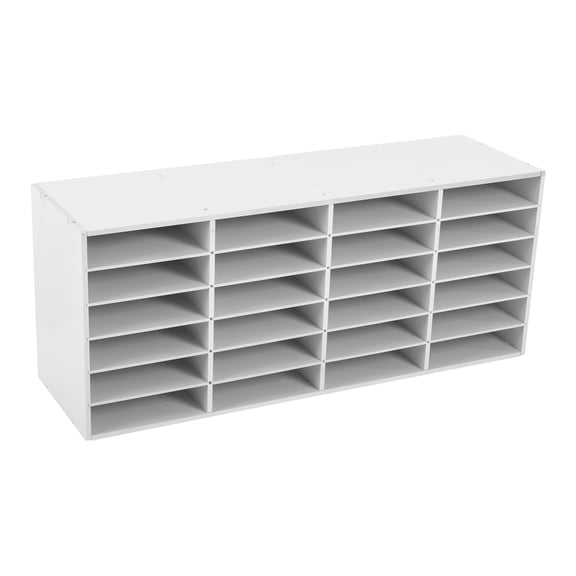 Sturdy Desktop File Organiser with 24 Adjustable Slots, Eco-Friendly PVC, Space-Saving Design, Ideal for Office or Home Organization