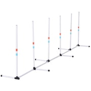 Sturdy Dog Agility Weave Poles Outdoor Pet Training Equipment with Storage Bag