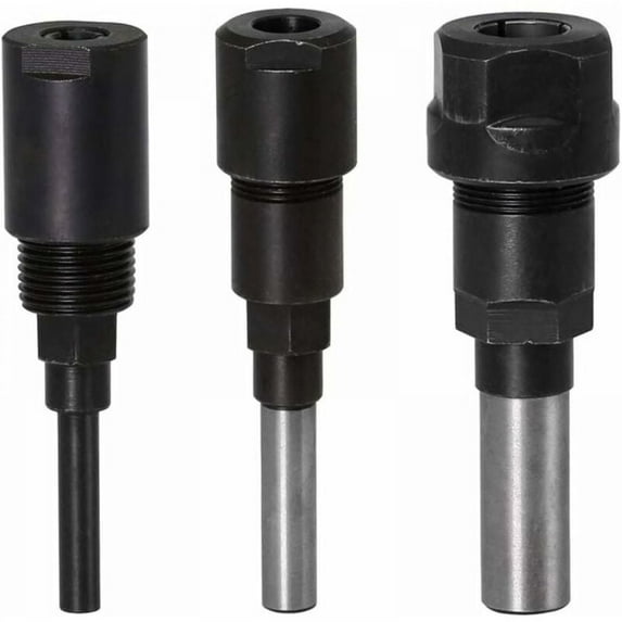Sturdy and Durable Router Bit Collet Extension, 1/2 Inch Shank Offers High Precision For Accurate Milling, Suitable For Woodworking Machines, Easy Installation With Wrench