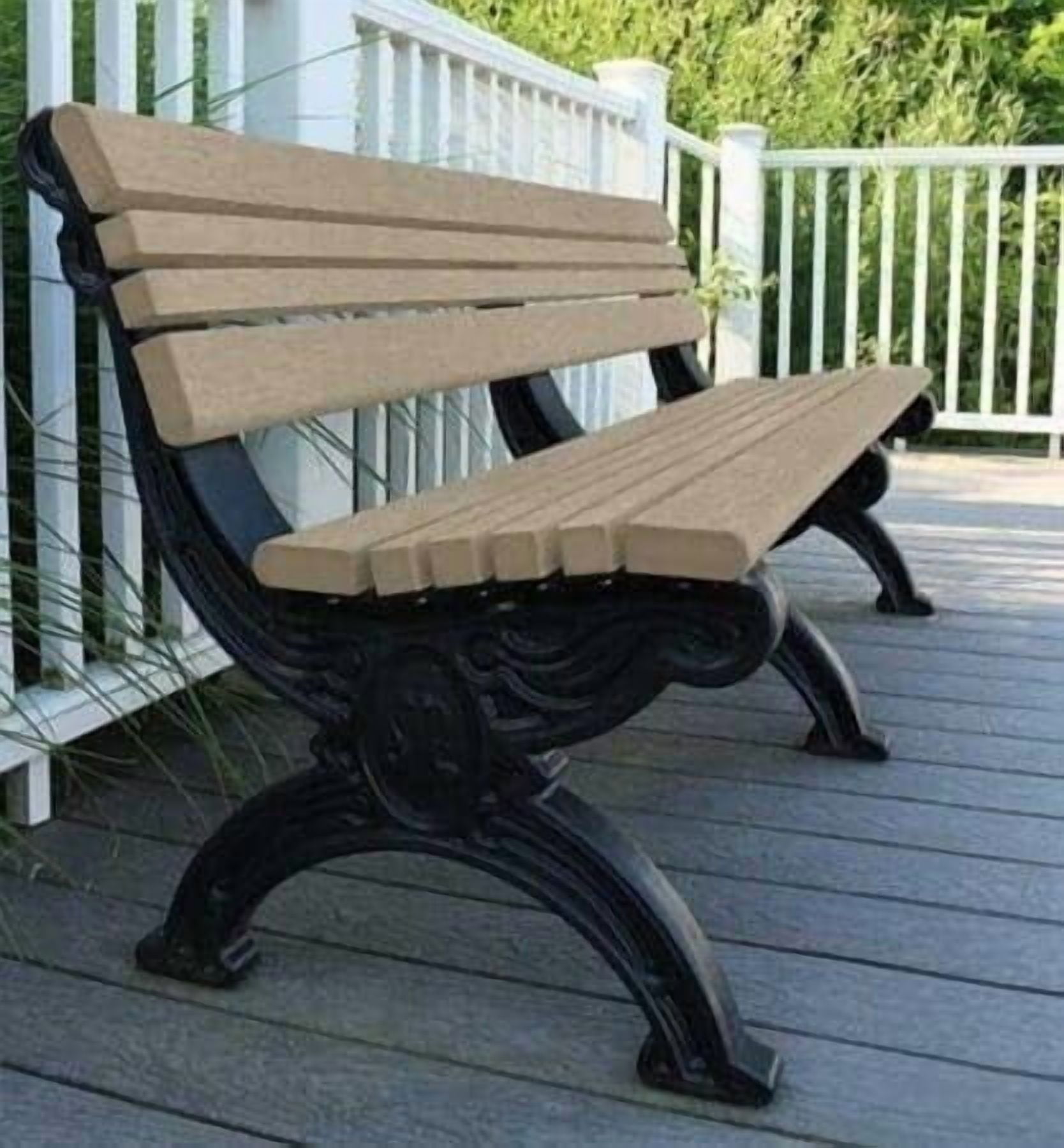 Sturdy Essentials Cambridge 6 Foot Outdoor Park Bench 100 Recycled — free download