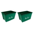 thumbnail image 1 of Sturdy Essentials Curbside 18 Gallon Green Recycling Bin with Carrying Handles for Homes or Businesses | Easily Recongizable Bin for Curb - Two Bins - Green, 1 of 7