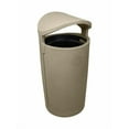 thumbnail image 1 of Sturdy Essentials Modern 36 Gallon European Style Indoor or Outdoor Trash Can Waste Receptacle for Patios, Pool Decks, Parks, and Businesses - Sandstone, 1 of 1