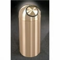 thumbnail image 1 of Sturdy Essentials Olympus 12 Gallon Trash Receptacle | Heavy-Duty Brass & Aluminum | Rust & Tarnish Resistant | Stylish & Durable for Commercial Use - (Dome Top, Self-Closing Lid), 1 of 1