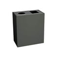 thumbnail image 1 of Sturdy Essentials Stratus Series Commercial Recycling and Waste Receptacle Bin Modern Style with Slate Gray Finish, Double Bin with Circle Opening for Bottles and Cans and Full Opening for Waste, 1 of 1