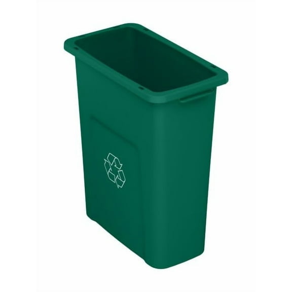 Sturdy Essentials Waste Wise 16 Gallon Green Recycling HDPE Trash Can Compatible with all Waste Wise Lids and Signs - (16 Gallon, Single)