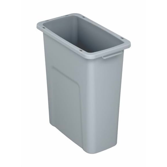 Sturdy Essentials Waste Wise 16 Gallon Grey HDPE Trash Can Compatible with all Waste Wise Lids and Signs - (16 Gallon, 8 Pack)