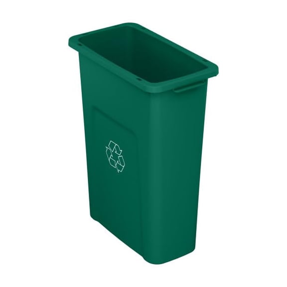 Sturdy Essentials Waste Wise 20 Gallon Green Recycling HDPE Trash Can Compatible with all Waste Wise Lids and Signs - (20 Gallon, 4 Pack)