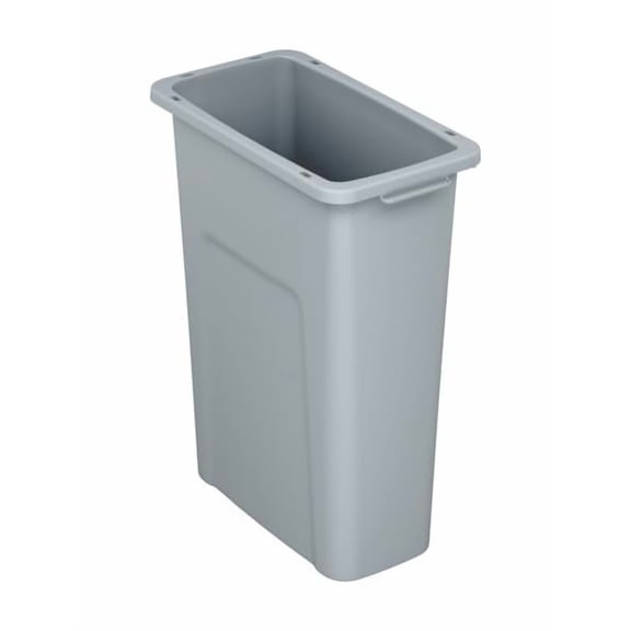 Sturdy Essentials Waste Wise 20 Gallon Grey HDPE Trash Can Compatible with all Waste Wise Lids and Signs - (20 Gallon, 12 Pack)