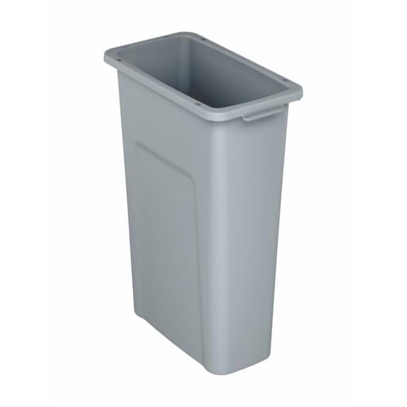 Sturdy Essentials Waste Wise 23 Gallon Grey HDPE Trash Can Compatible with all Waste Wise Lids and Signs - (23 Gallon, 2 Pack)