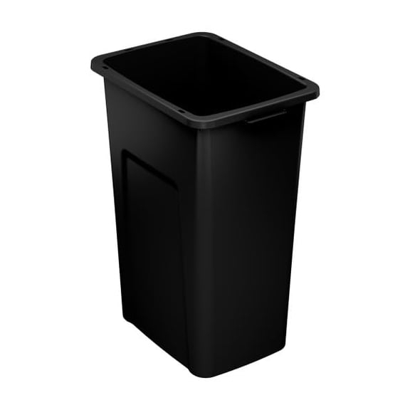 Sturdy Essentials Waste Wise 32 Gallon Black HDPE Trash Can Compatible with all Waste Wise Lids and Signs - (32 Gallon, 12 Pack)