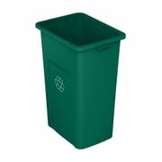 Sturdy Essentials Waste Wise 32 Gallon Green HDPE Trash Can Compatible with all Waste Wise Lids and Signs - 32 Gallon, 8 Pack
