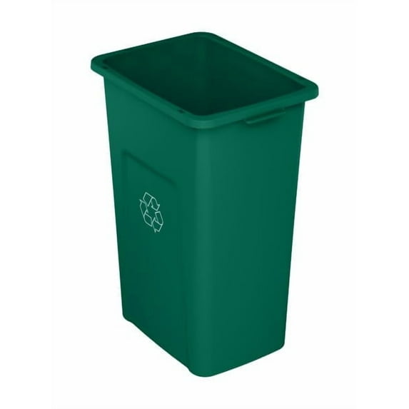 Sturdy Essentials Waste Wise 32 Gallon Green HDPE Trash Can Compatible with all Waste Wise Lids and Signs - (32 Gallon, Single)