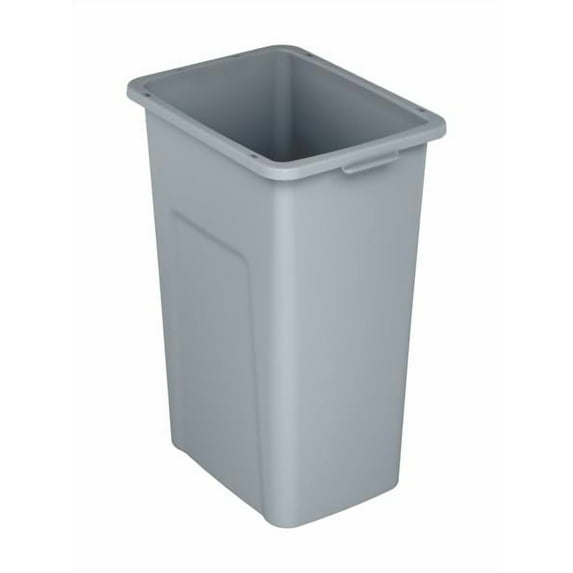Sturdy Essentials Waste Wise 32 Gallon Grey HDPE Trash Can Compatible with all Waste Wise Lids and Signs - (32 Gallon, 8 Pack)