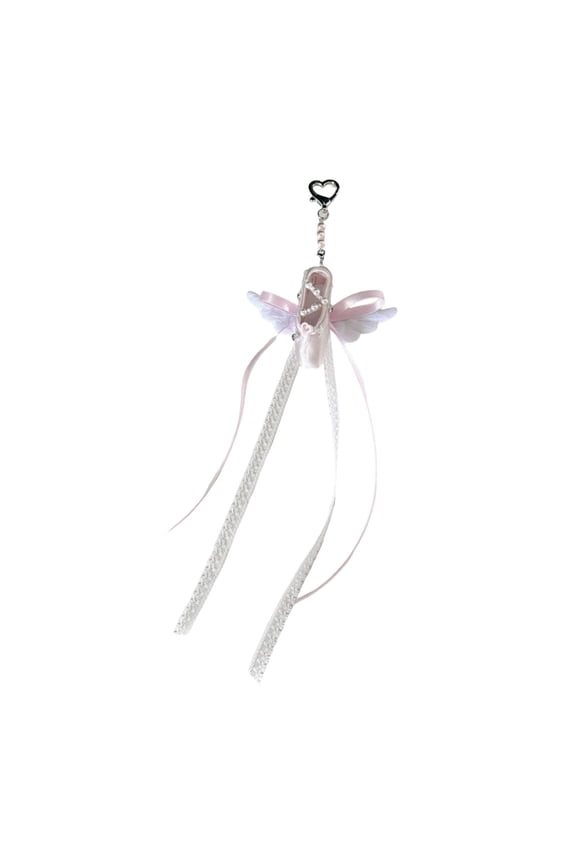 Sturdy Fabric Metal Charm Ballet Accessory Artistic Keychain Gift For Dance Enthusiasts