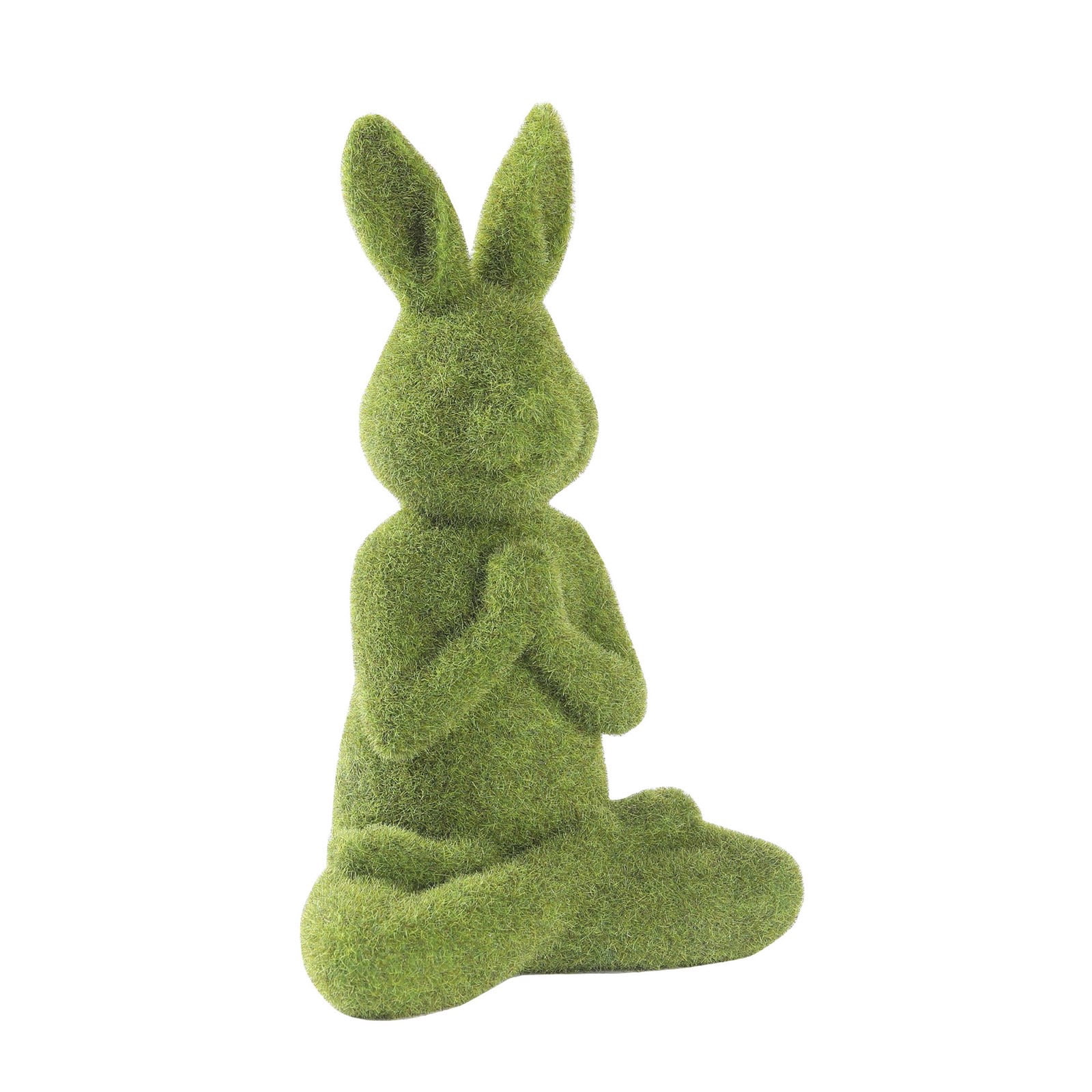 Sturdy Rabbit Sturdy Flocking Rabbits Statues Display Accent Flocking Rabbits Statues ...