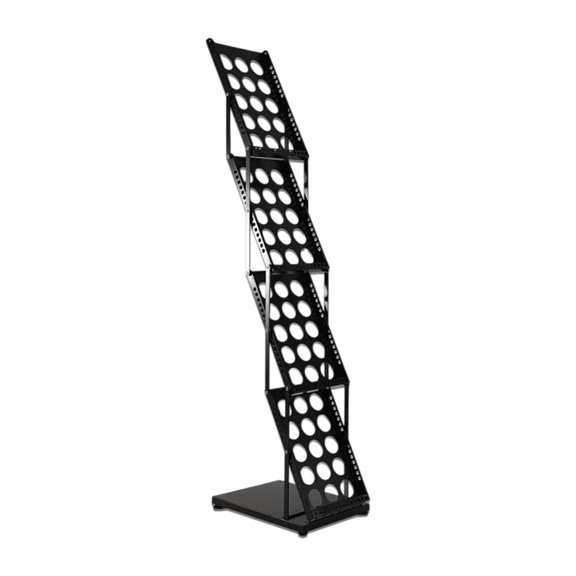 Sturdy Foldable Booklet Display Rack Durable Metal Frame Exhibition Event Organizers