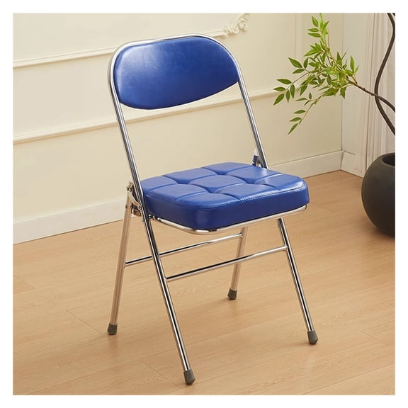 Sturdy Folding Chairs with Padded Seat & Backrest,Durable Metal Frame,Indoor Outdoor Stackable Foldable Guest Chairs for Office Wedding Kitchen