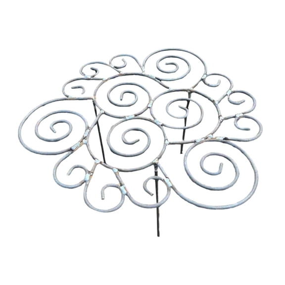 Sturdy Garden Support Ring with Natural for Vines and Climbing Flexible Adjustable Growth,Frame Trellis for Outdoor Indoor, Heavy Duty Metal Support for Potted Vine