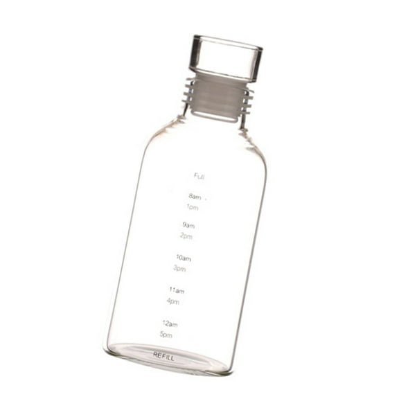 Sturdy Glass Cup Glass Bottle Time Scale Glass Cup Ideal For Healthy Management In Gym And Everyday Use