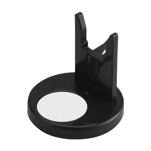 Sturdy Glue Gun Holder Stand,Glue Holder Stand with Non Slip Base,Plastic Stable Glue Tool Rack,Heat-Resistant Design,Portable Craft Organizer for Household Outdoor DIY Projects,3.15x3.35 inch(Black)