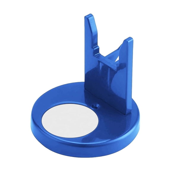 Sturdy Glue Gun Holder Stand,Glue Holder Stand with Non Slip Base,Plastic Stable Glue Tool Rack,Heat-Resistant Design,Portable Craft Organizer for Household Outdoor DIY Projects,3.15x3.35 inch(Blue)