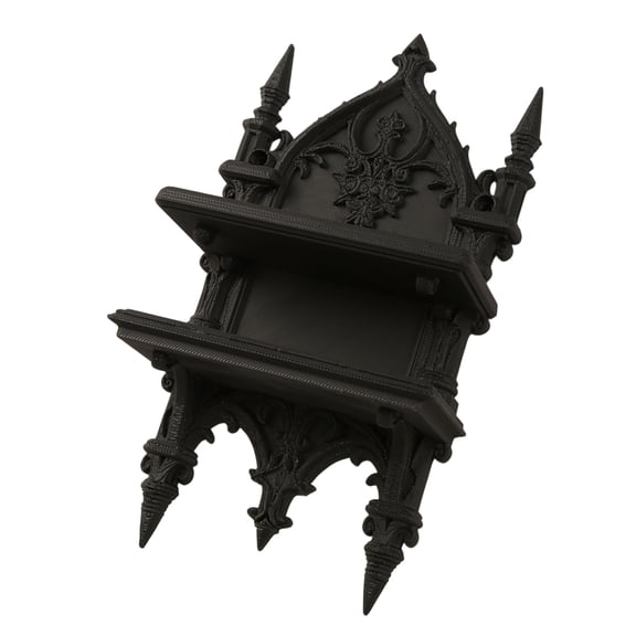 Sturdy Gothics Double Wall Mount Shelf For Heavy Books And Plant Strong Plastic Construction Easy To Assemble Rack