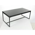 thumbnail image 1 of Sturdy Gray Metal Wood Coffee Table, 1 of 1