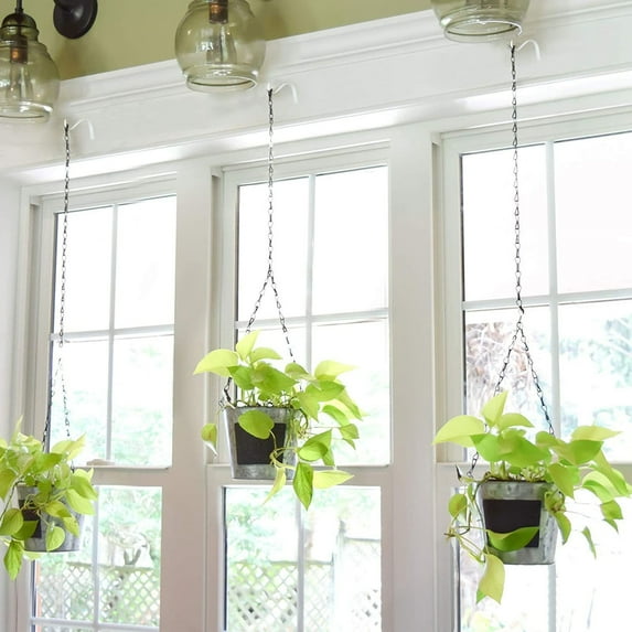 Sturdy Hanging Plant Bracket Decorative Plant Hanger for Hanging Wall Hook S Shaped Rustic Decor Flower Pot Lamp Holder Indoor Outdoor Plant Bird Feeder Wind Chimes Hanger, Dusknt Clearance!