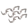 thumbnail image 1 of Sturdy Iron Curtain Pole Bracket Metal Heavy Duty Rod Wall Brackets Holders Easy to Install Screws Kits -, 1 of 6