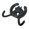 thumbnail image 1 of Sturdy Iron Horseshoe Hook Home Decorations Garments Organizer Hanger Rack, 1 of 8
