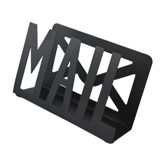 Sturdy Iron Mail Organizers Countertop Letter Holder for Desk and Home Office Envelope Sorter with Trendy Designs