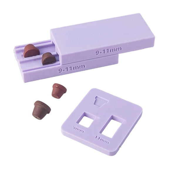 Sturdy Jewelry Clay Bead Maker Tool With Hole Punches For Uniform Earring Pendants And Craft Projects