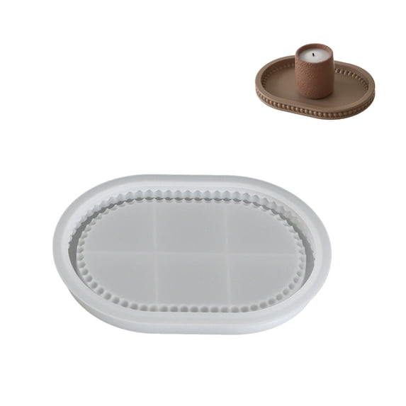 Sturdy Large Capacity Oval Plate Tray Portable for Weddings and Celebrations